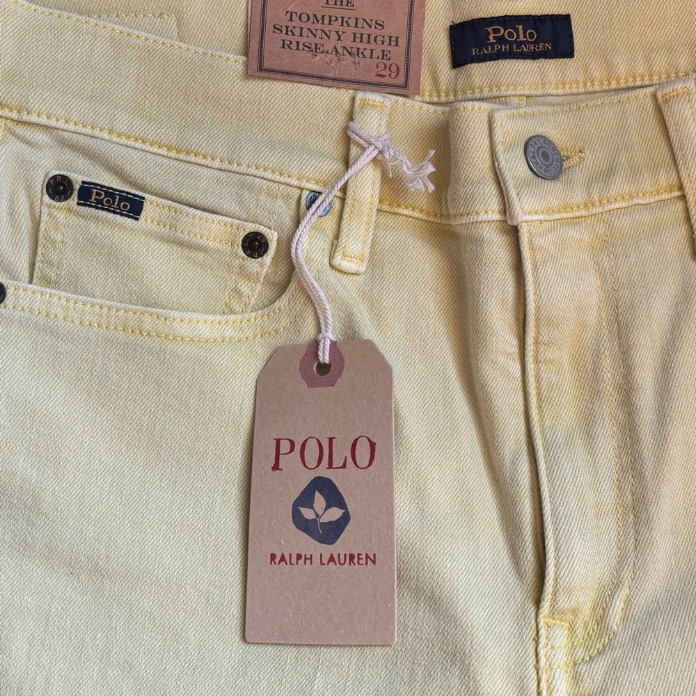 New Polo Ralph  Lauren High-Rise Ankle Jeans, Sz-29 - Picture 2 of 14